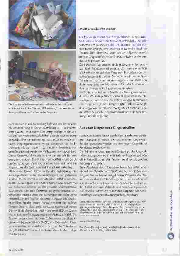 Vorschauseite 2: „Entdecke mit uns den Müll!"