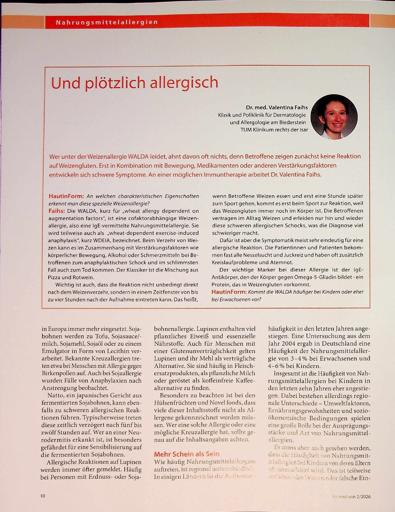 Vorschauseite 3: Nahrungsmittelallergien. Wenn jeder Bissen der letzte sein kann