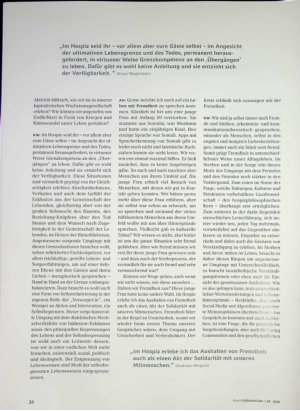 Vorschauseite 4: Demokratiepolitische Lernspuren für eine sorgende Gesellschaft? Hospizphilosophie und Caring Communities