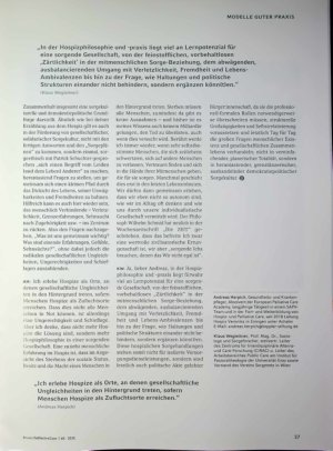 Vorschauseite 5: Demokratiepolitische Lernspuren für eine sorgende Gesellschaft? Hospizphilosophie und Caring Communities