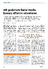 Vorschauseite 1: Mit gezieltem Social Media-Einsatz effektiv rekrutieren