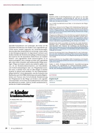 Vorschauseite 4: Wo steht die Kinderkrankenpflege 2026?