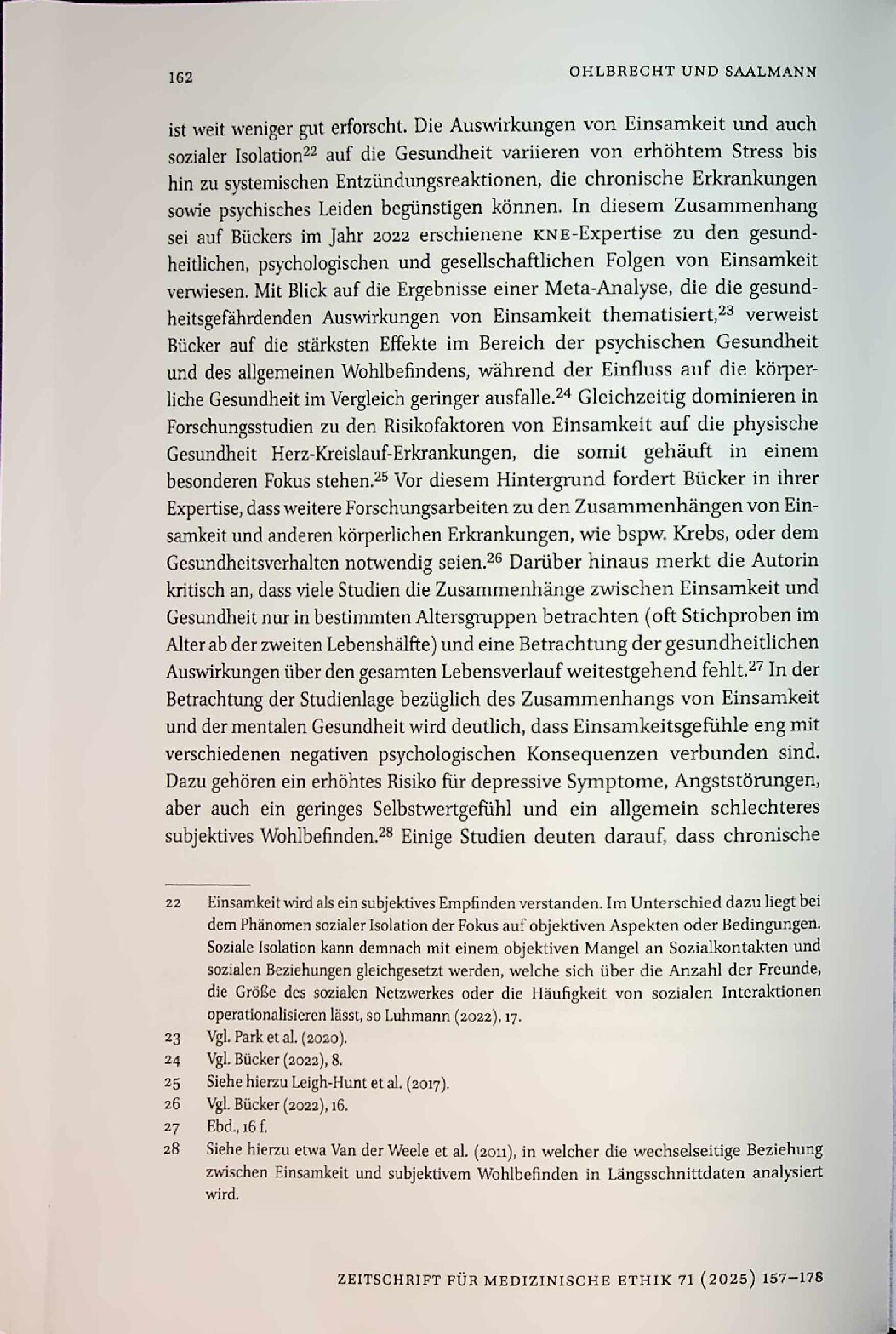Vorschauseite 6: Ein soziologischer Blick auf das Phänomen Einsamkeit und dessen Auswirkungen auf die Gesundheit