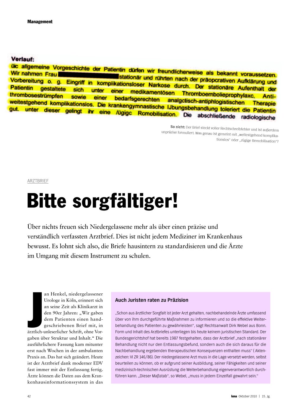Vorschauseite 1: Bitte sorgfältiger!