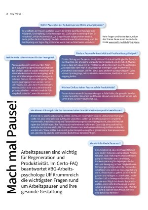 Vorschauseite 3: Sicher in die Pause