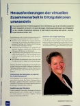 Vorschauseite 1: Herausforderungen der virtuellen Zusammenarbeit in Erfolgsfaktoren umwandeln