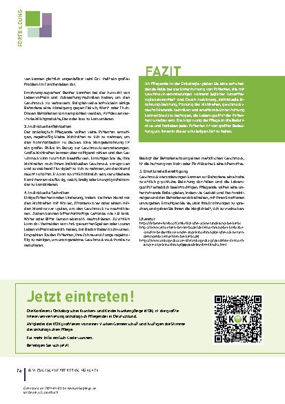 Vorschauseite 2: Umgang mit Geschmacksveränderungen während der Tumortherapie