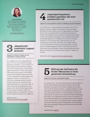 Vorschauseite 2: Fünf Fördermöglichkeiten - auch für kleine Projekte