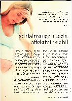 Vorschauseite 1: Schlafmangel macht affektiv instabil.