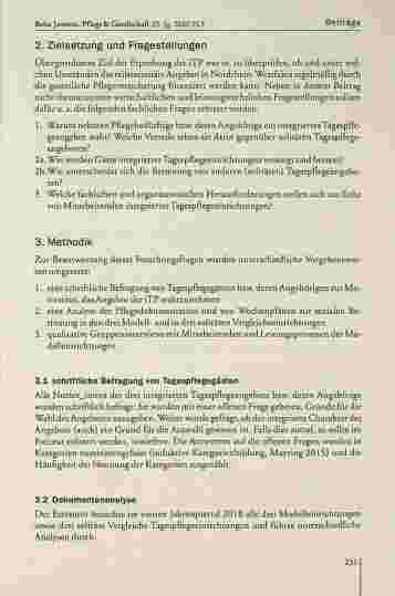 Vorschauseite 4: Chancen und Herausforderungen integrierter Tagespflege aus Nutzerund Mitarbeiterperspektive. Ergebnisse einer Evaluationsstudie.