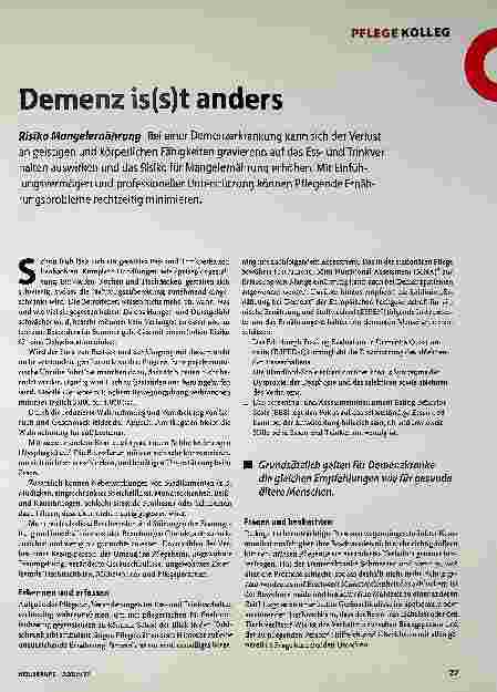 Vorschauseite 1: Demenz ist anders