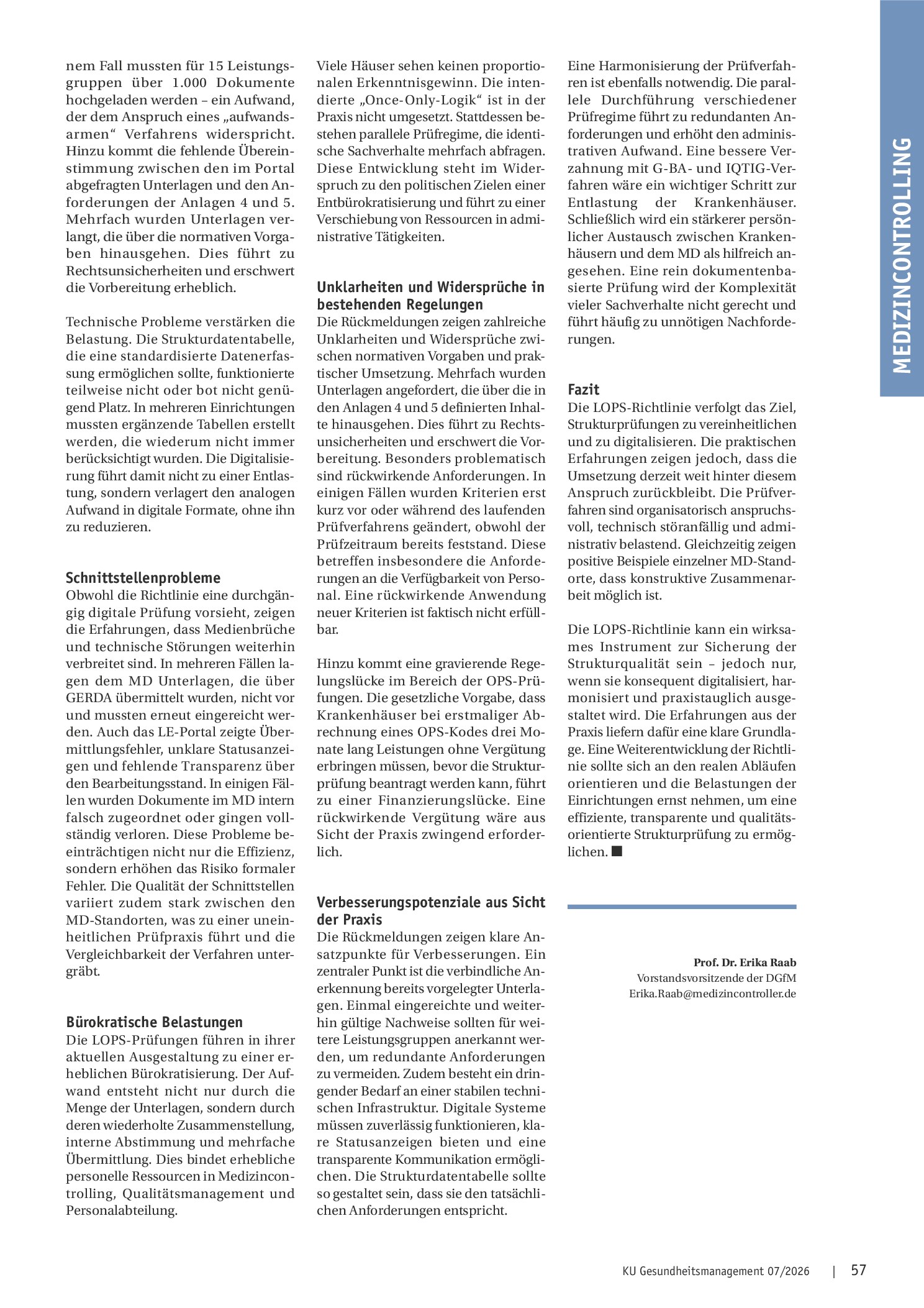 Vorschauseite 2: Erfahrungen aus dem Medizincontrolling mit den LOPS-Prüfungen