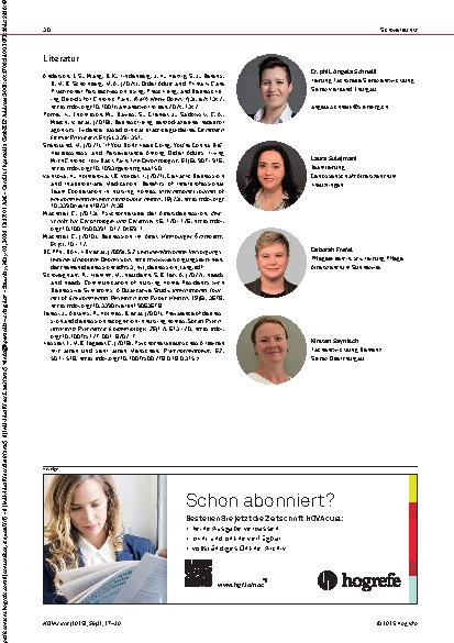 Vorschauseite 4: Schmerz – Sucht – Depression Spannungsfeld in der Langzeitpflege