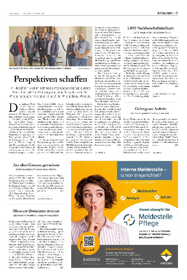 Vorschauseite 1: Perspektiven schaffen