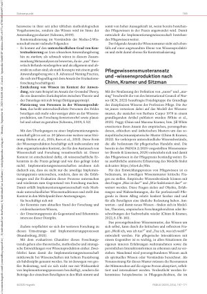Vorschauseite 3: Entwicklungslinien von Pflegewissen und Pflegewissensmuster Kurzer Überblick und konstitutive Merkmale