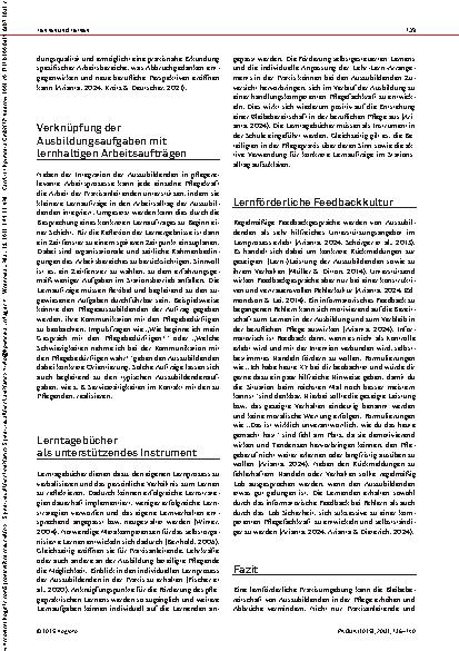 Vorschauseite 4: Wo ich lernen kann, will ich auch bleiben! Stärkung der Bleibebereitschaft durch eine lernförderliche Praxisumgebung