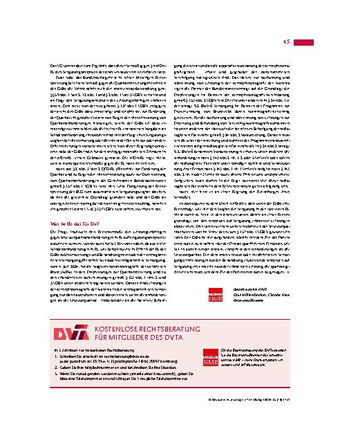 Vorschauseite 2: Neues aus der Rechtsprechung: Was passiert bei Nichterfüllung von Qualitätsanforderungen?