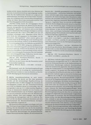 Vorschauseite 4: Mangelhafte Beteiligung des Personalrats und Rechtswidrigkeit einer erneuten Beurteilung im Stellenbesetzungsverfahren