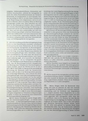 Vorschauseite 6: Mangelhafte Beteiligung des Personalrats und Rechtswidrigkeit einer erneuten Beurteilung im Stellenbesetzungsverfahren