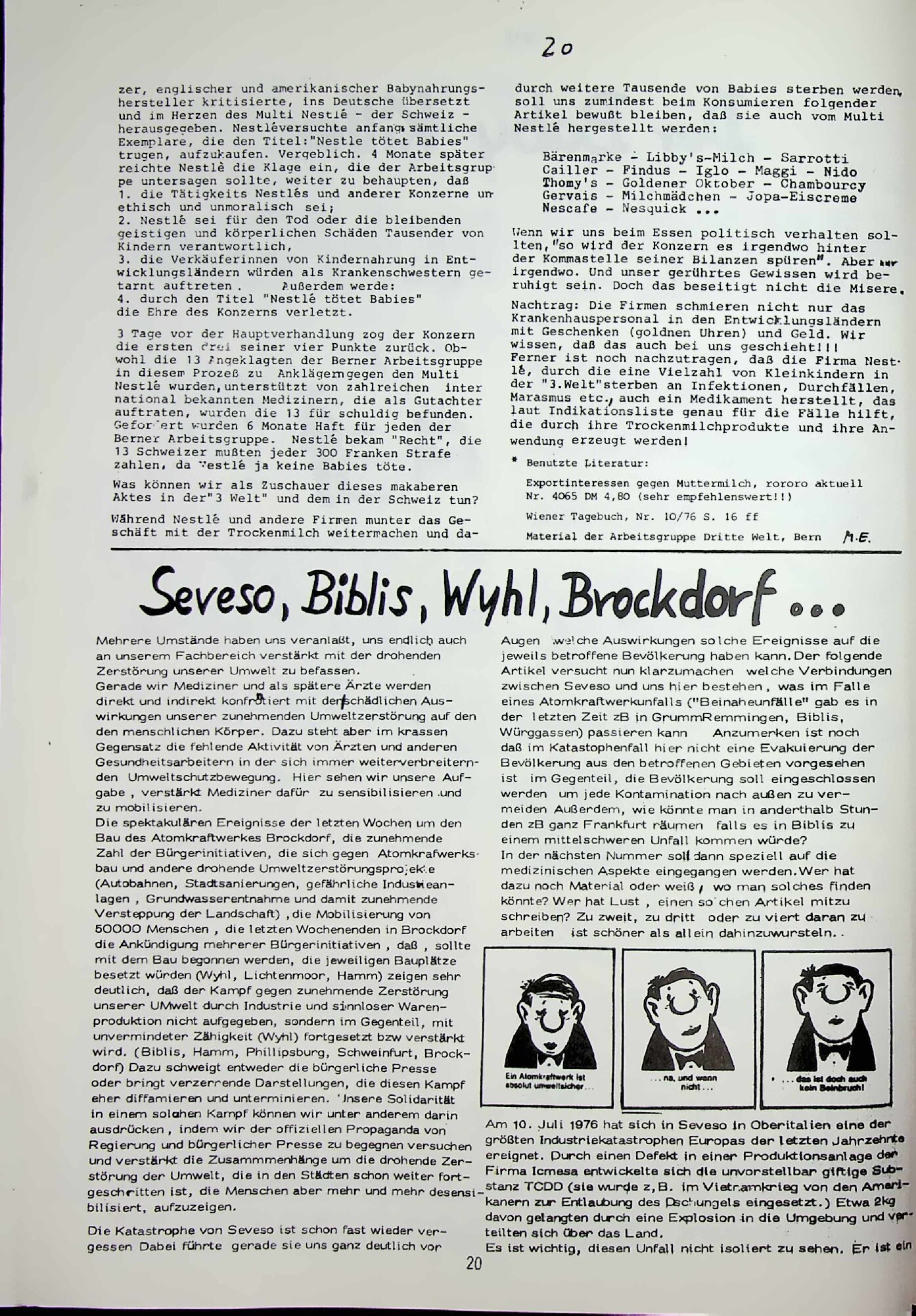 Vorschau: Seveso > Biblis, ^hl, Brochdorf••.