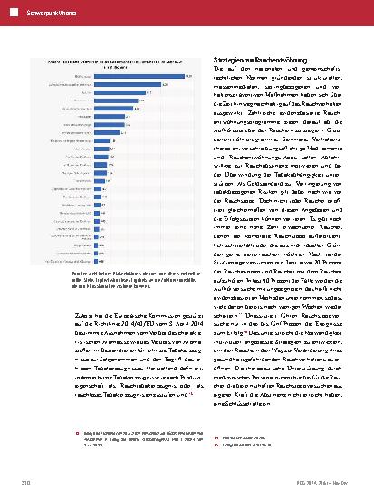 Vorschauseite 3: Hintergründe über die Rauchentwöhnung mit dem Fokus auf die Aufklärung über das alternative Tabakerzeugnis „E-Zigarette“.