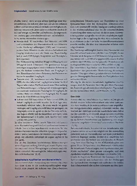 Vorschauseite 3: Intrathekale Arzneimitteltherapie: Aspekte der Herstellung und Therapieplanung am Beispiel von Ribavirin bei Bornavirus-Enzephalitis