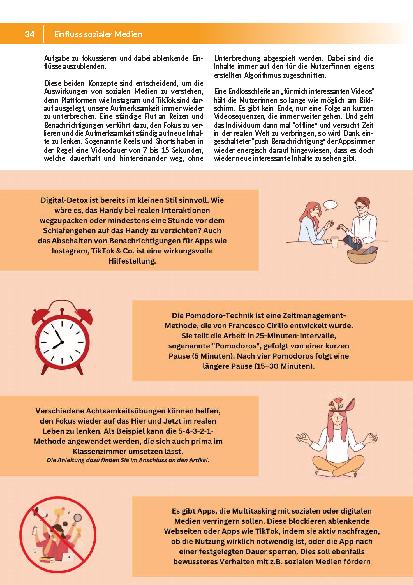 Vorschauseite 3: Einfluss sozialer Medien auf die Konzentrationsspanne und damit verbundenen Folgen auf das Lernen