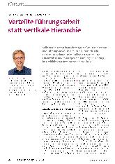 Vorschauseite 1: Verteilte Führungsarbeit statt vertikale Hierarchie