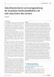 Vorschauseite 1: Zukunftsorientierte Lernraumgestaltung für innovative Hochschuldidaktik und eine neue Kultur des Lernens