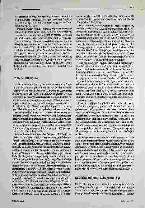 Vorschauseite 2: Etikette oder Innovation? Eine Bestandsaufnahme sozialer Betreuung in stationären Pflegeeinrichtungen