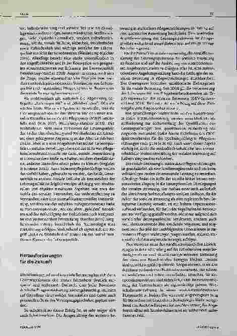 Vorschauseite 3: Etikette oder Innovation? Eine Bestandsaufnahme sozialer Betreuung in stationären Pflegeeinrichtungen