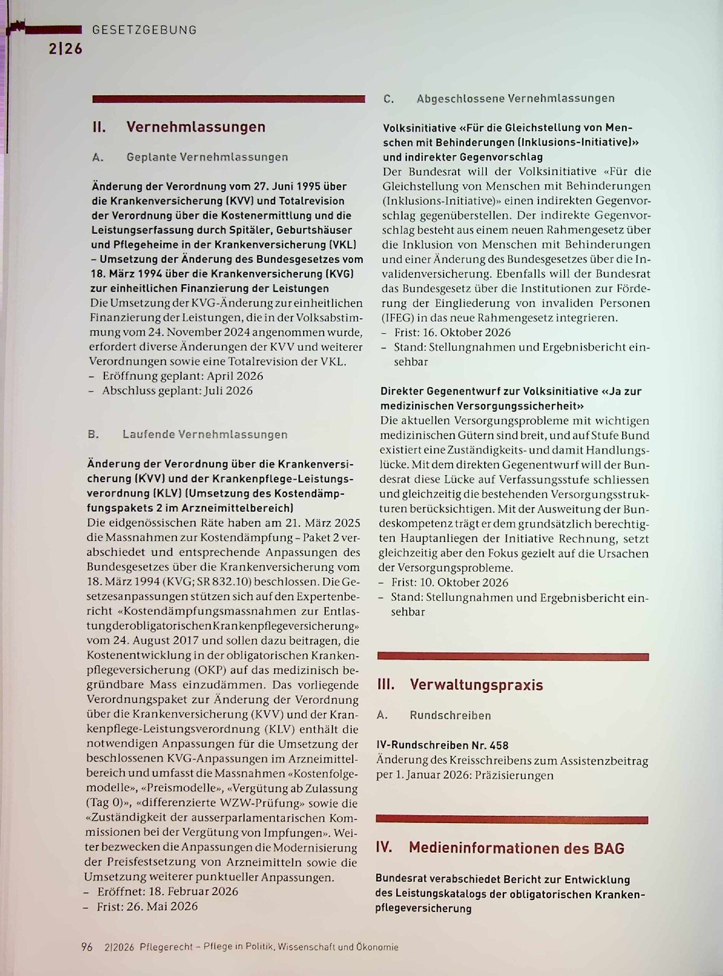 Vorschauseite 4: Gesetzgebung