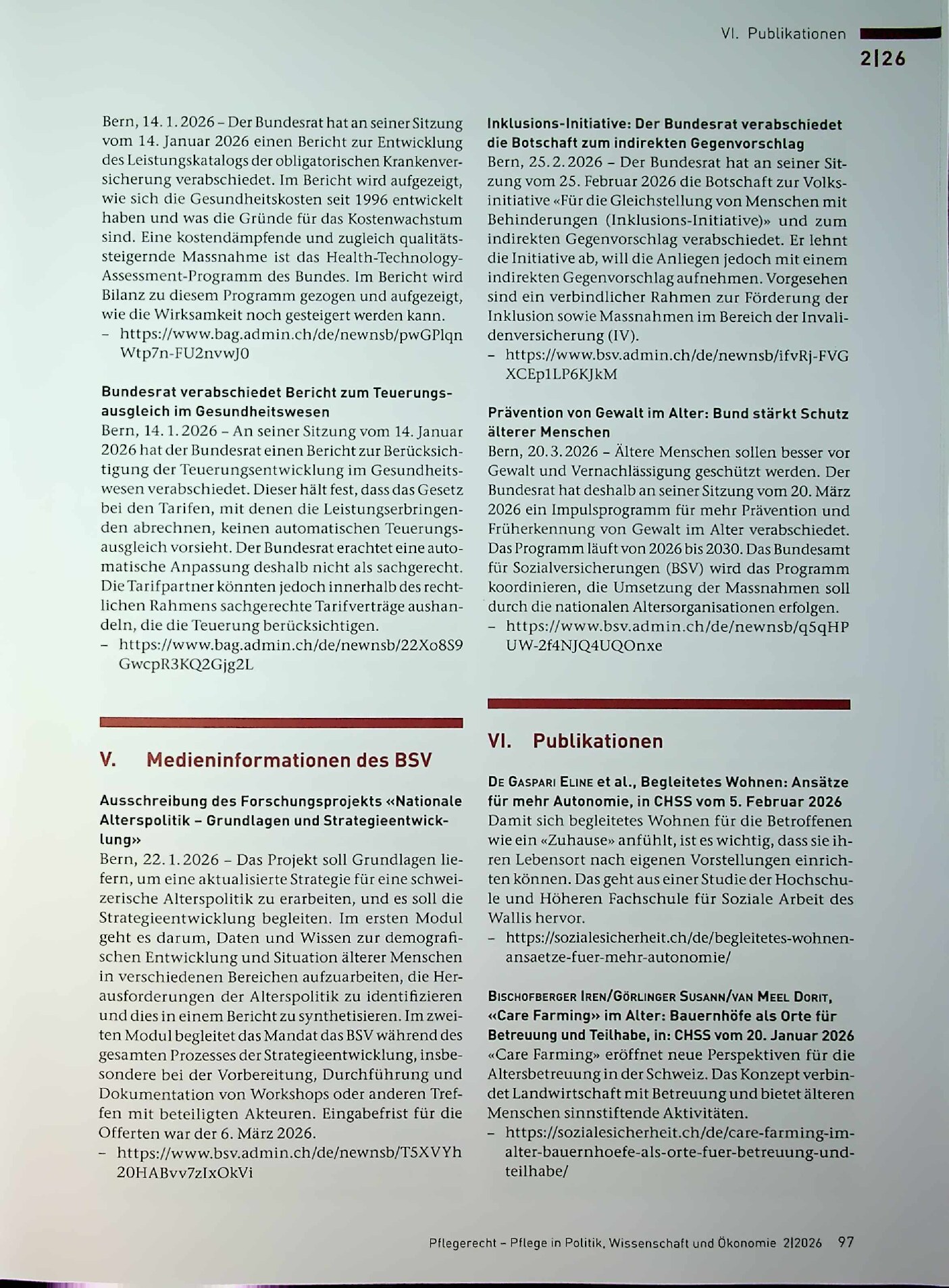 Vorschauseite 5: Gesetzgebung