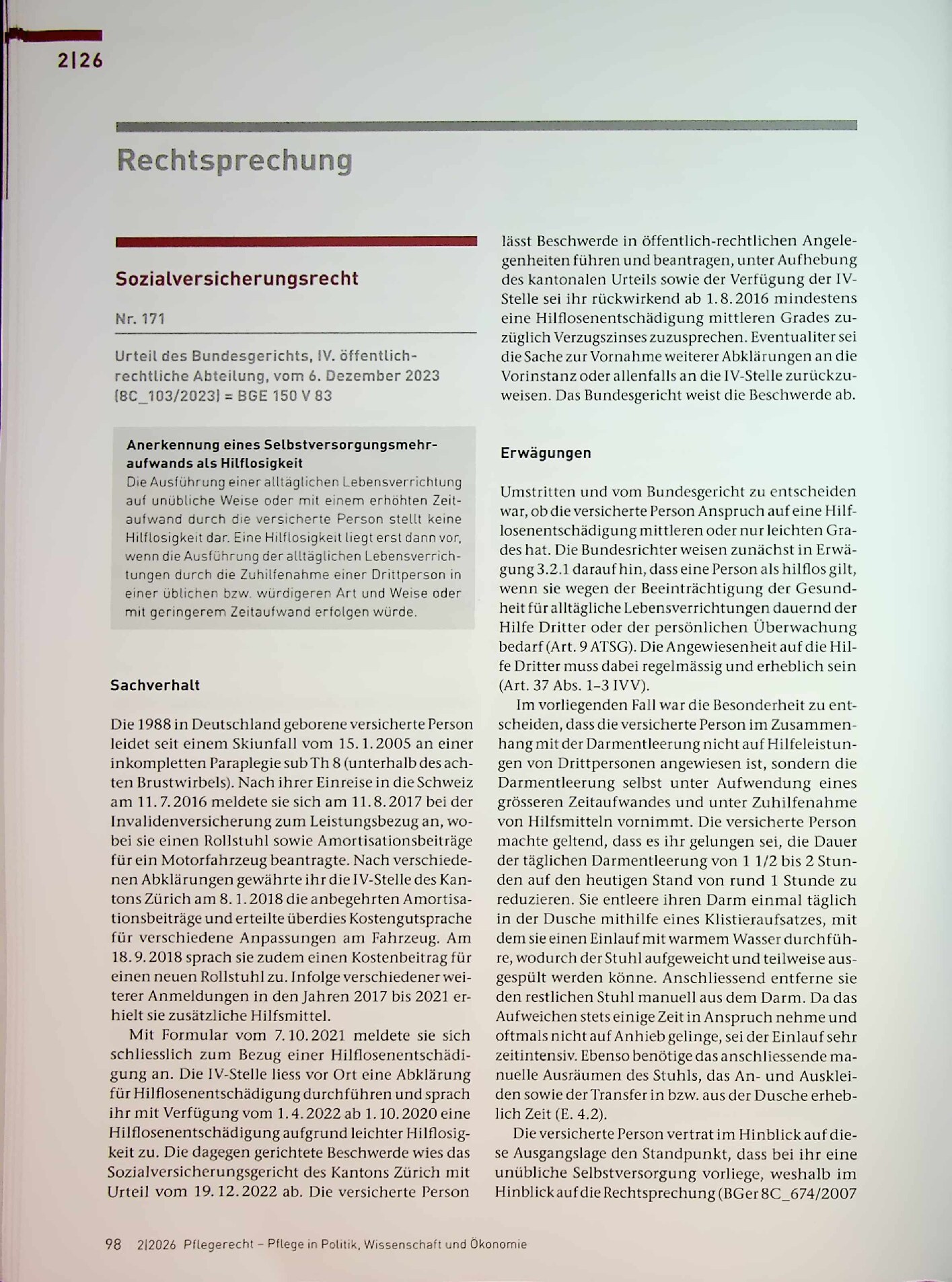 Vorschauseite 6: Gesetzgebung