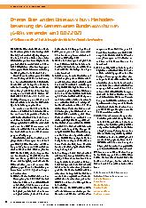 Vorschauseite 1: Offener Brief an den Unterausschuss Methodenbewertung des Gemeinsamen Bundesausschusses (G-BA), versendet am 10.02.2021.