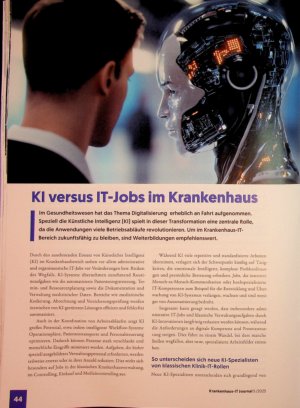 Vorschauseite 1: Kl versus IT-Jobs im Krankenhaus