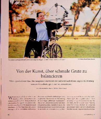 Vorschauseite 1: Von der Kunst, über schmale Grate zu balancieren
