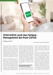 Vorschauseite 1: Unterstützt auch das Fatigue-Management bei Post-COVID: Die App „Untire".