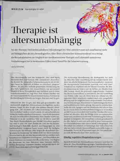 Vorschauseite 1: Therapie ist altersunabhängig.