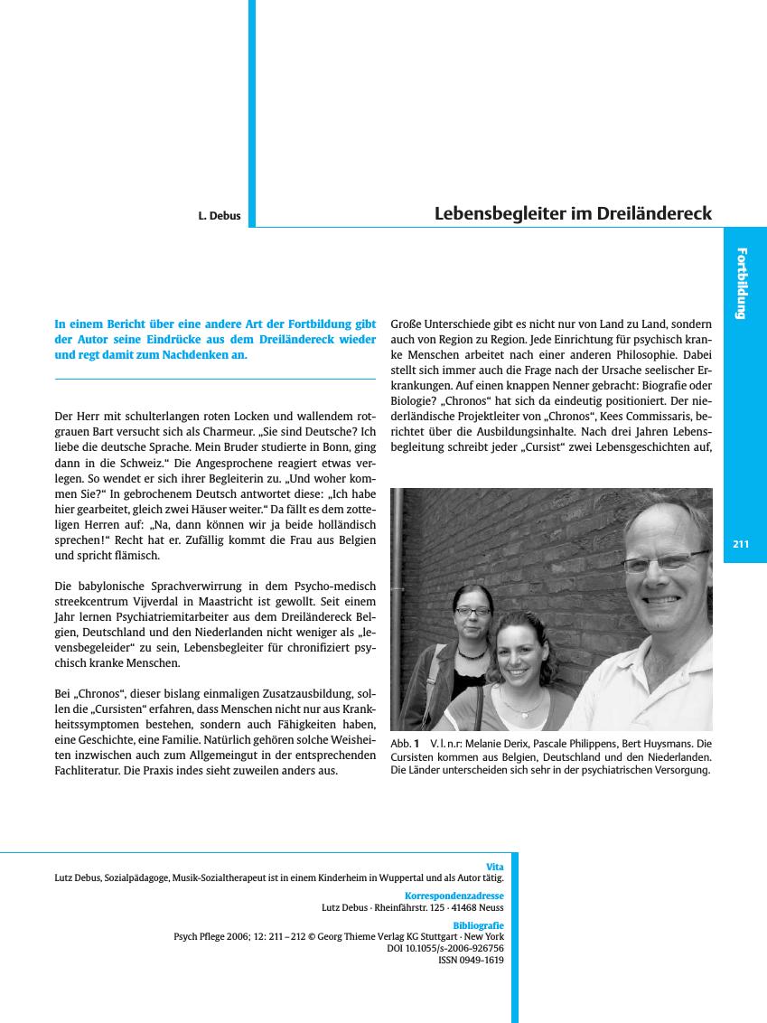 Vorschauseite 1: Lebensbegleiter im Dreiländereck