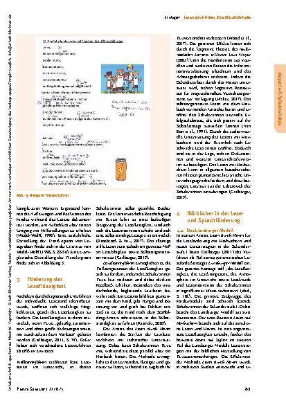 Vorschauseite 4: Lesen durch Hören. Eine Einzelfallstudie
