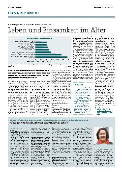 Vorschauseite 1: Leben und Einsamkeit im Alter