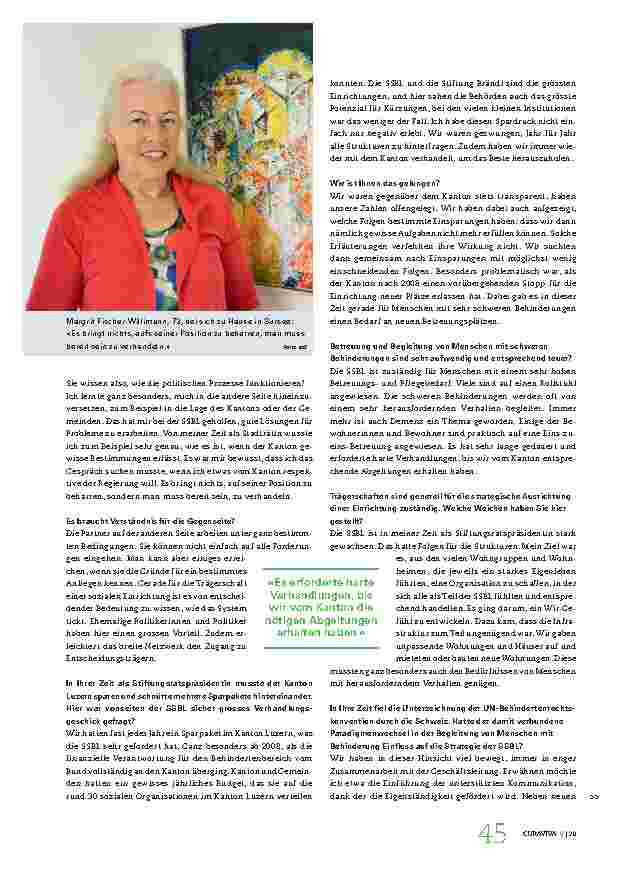 Vorschauseite 2: "Es braucht den ständigen Austausch mit der Geschäftsleitung."
