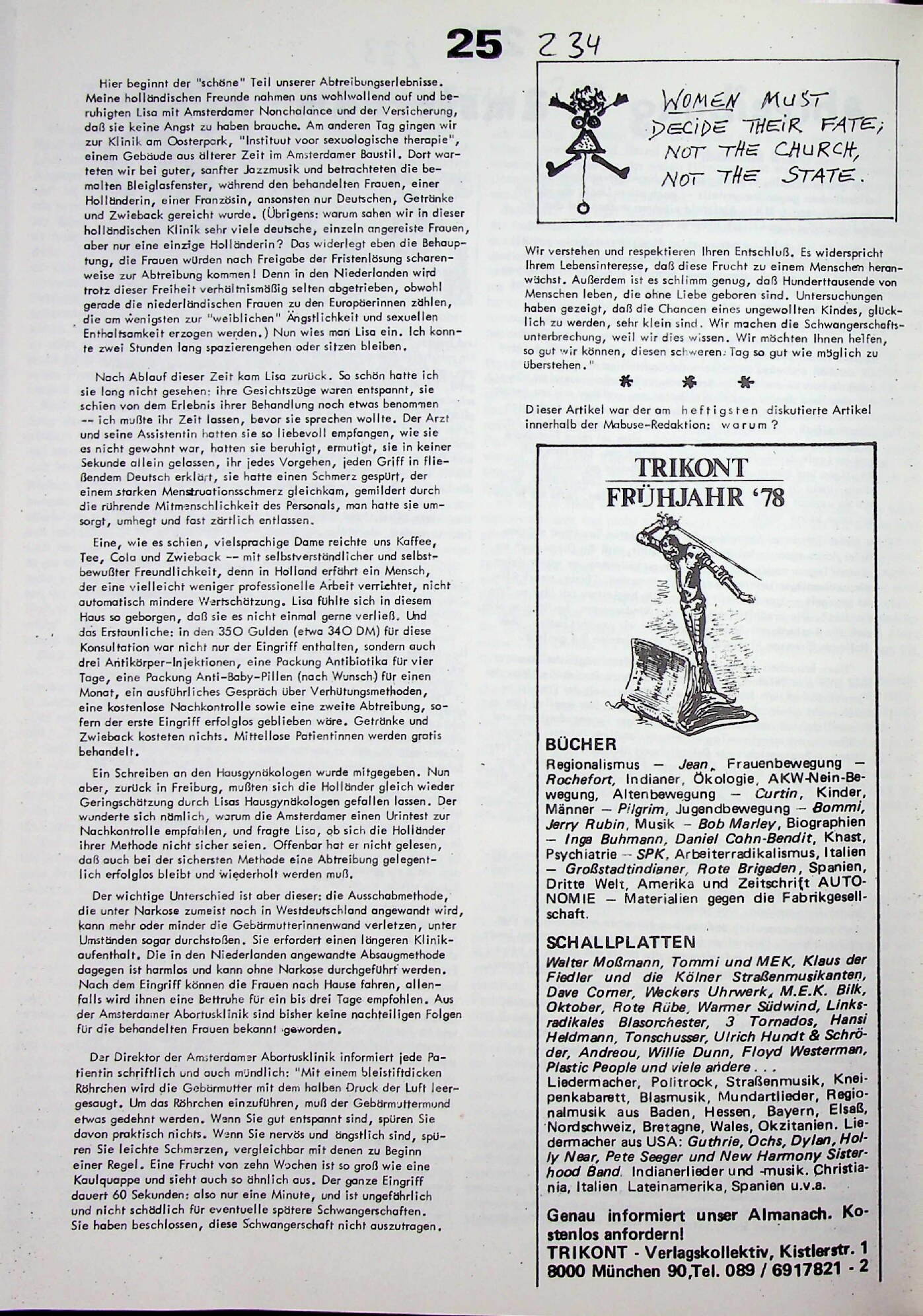 Vorschauseite 2: Abtreibung in Amsterdam