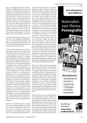 Vorschauseite 2: Pornografie: Der blinde Fleck unserer Gesellschaft1 Sexuelle Gewalt, Missbrauch, Sexismus, Rassismus – Warum wird in frei zugänglicher Pornografie toleriert und normalisiert, was…