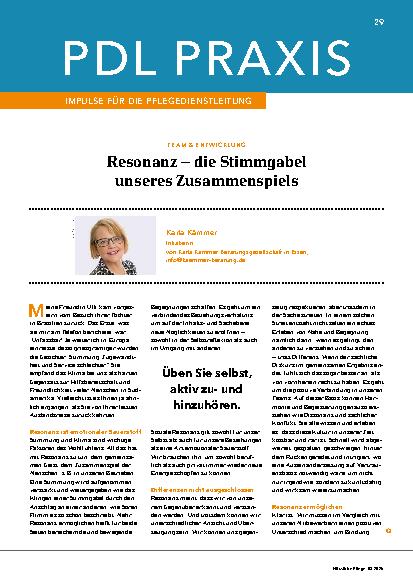 Vorschauseite 1: Resonanz – die Stimmgabel unseres Zusammenspiels
