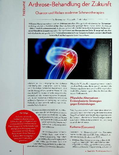 Vorschauseite 1: Arthrose-Behandlung der Zukunft Chancen und Risiken moderner Schmerztherapien