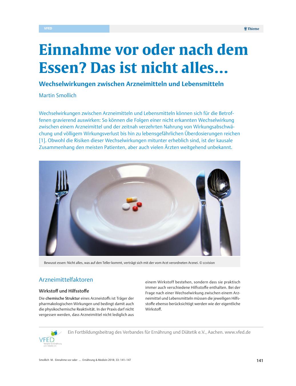 Vorschauseite 1: Einnahme vor oder nach dem Essen? Das ist nicht alles…