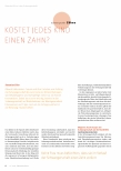 Vorschauseite 1: Kostet jedes Kind einen Zahn?