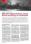 Vorschauseite 1: Was weit weg erscheint, ist als Risiko schwierig zu handhaben.